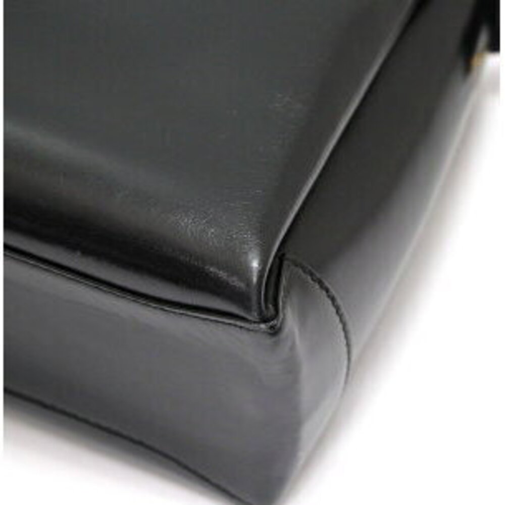 Gucci Horseshoe Handbag Calf Leather Black - Picture 3 of 6